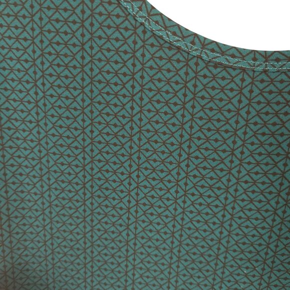 Preppy Fairycore Casual Cottage Cabin Preppy Peasant T-Shirt Dress Green LG - Picture 9 of 14